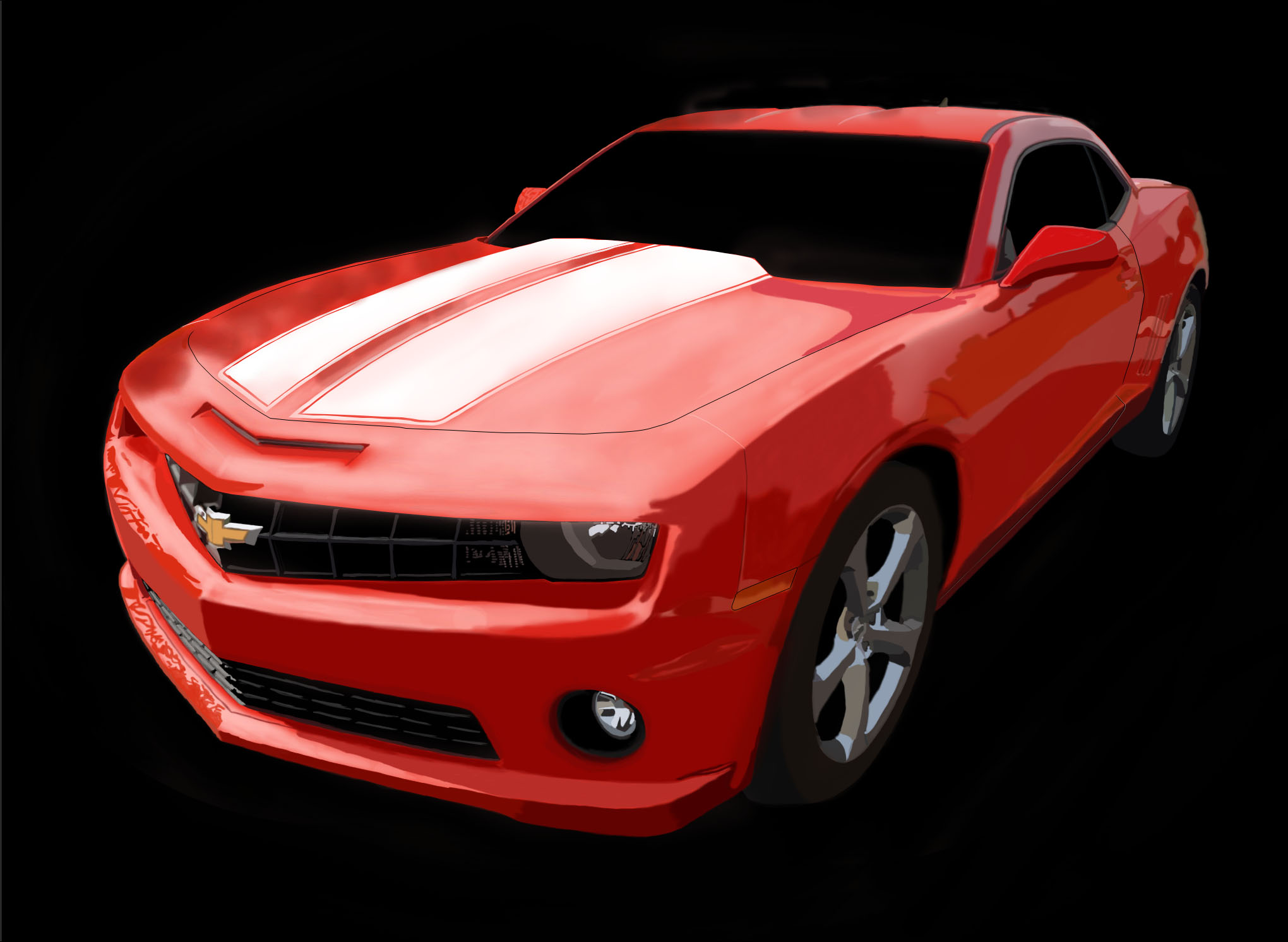 2010 Camaro Digital Painting